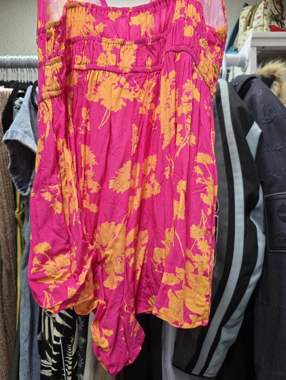 Cupshe Pink and Yellow Floral Beach Romper - Picture 9 of 11